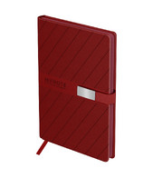 Ежедневник А-5 136л. «Fascia. Burgundy» магнитн. GL
